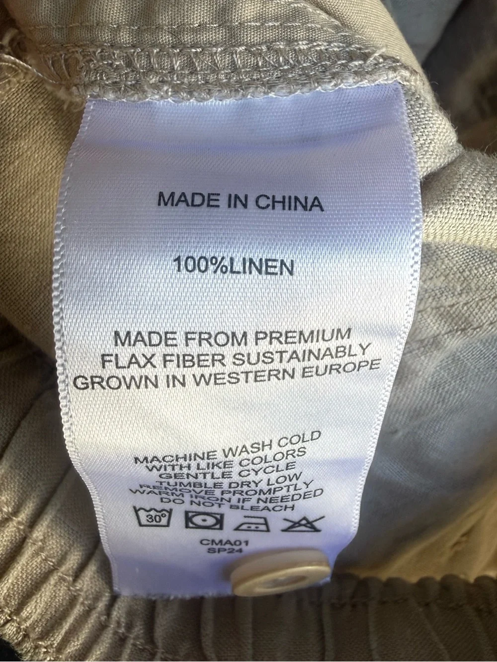 Quince 100% Linen Pants large
